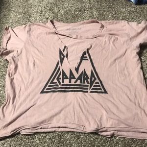 Def Leppard Distressed Tee